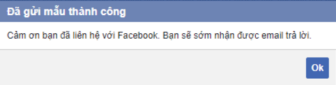 báo cáo facebook giả mạo