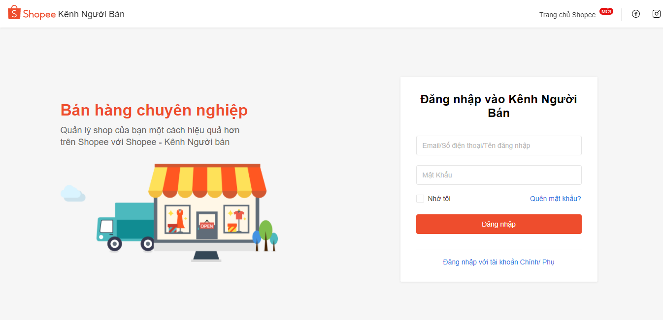 kênh bán hàng shopee